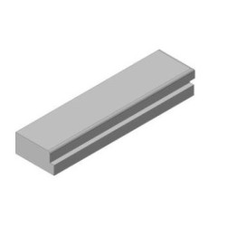 Šamotová deska spodní, pravá KV DYNAMIC 2G 44. 55. 01 (B) 